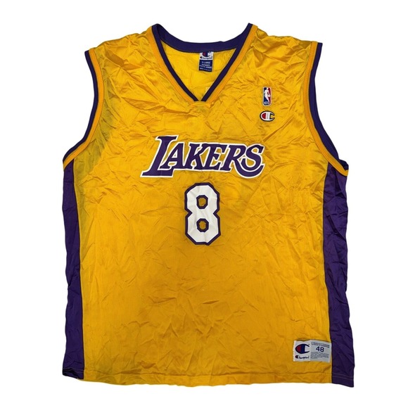 Champion Other - Lakers Kobe Bryant Jersey Mens XL Champion NBA Basketball Gold Size 48 Vintage